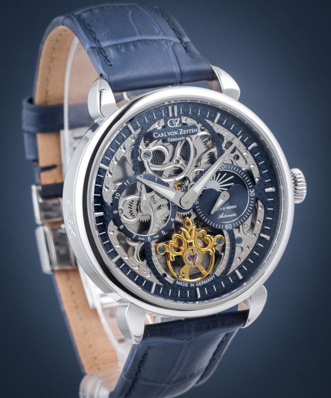 Reloj para hombres Carl von Zeyten Neukirch Sun & Moon Skeleton Automatic