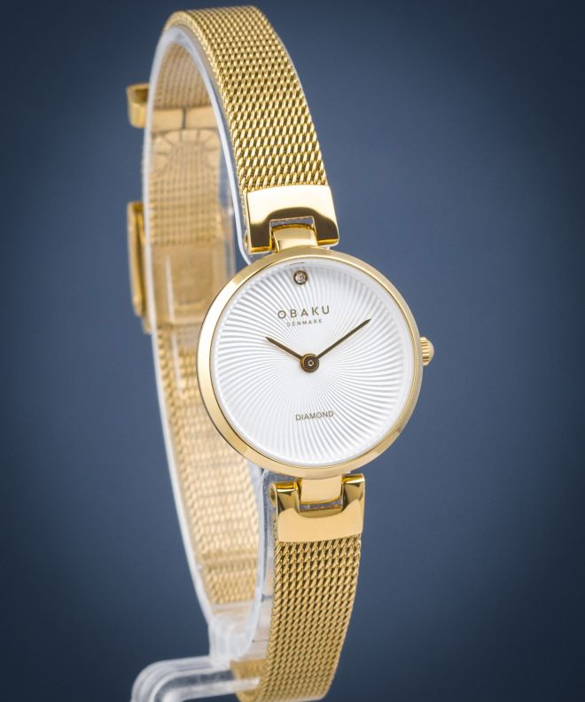 Reloj para mujeres Obaku Diamant Petite Gold