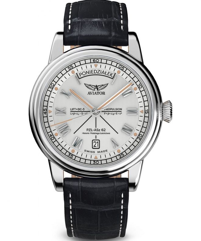 Reloj para hombres Aviator Douglas Day-Date Polish Limited Edition