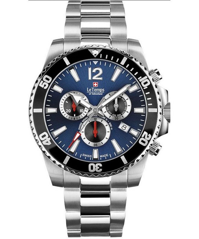 Reloj para hombres Le Temps Swiss Naval Patrol Chronograph