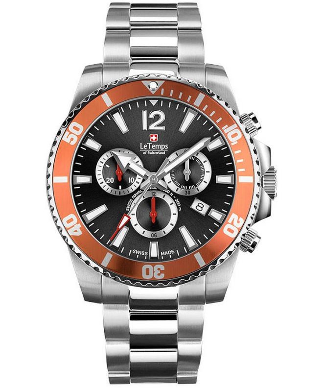 Reloj para hombres Le Temps Swiss Naval Patrol Chronograph