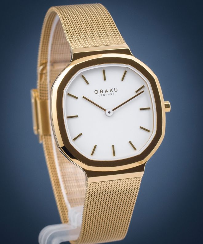 Reloj unisex Obaku Oktant Lille Gold