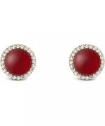 Pendientes Daniel Wellington Audrey Red Agathe Gold