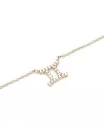 Collar Daniel Wellington Crystal Zodiac Chain Gold Gemini