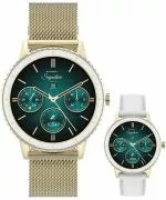 Smartwatch para mujeres Garett Signature Grace Gold Mesh SET