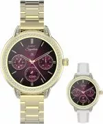 Smartwatch para mujeres Garett Signature Stella Gold Solid SET