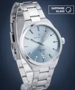 Reloj para hombres DESTELL Aries Ice Blue Silver Steel Sapphire