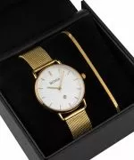 BOWA Milan White-Gold Mesh 34 Gift Set (reloj + pulsera)