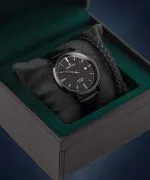 Reloj para hombres DESTELL Pictor Full Black Sapphire Gift Set