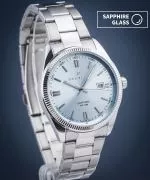 Reloj para hombres DESTELL Loup Ice Blue Silver Steel Sapphire