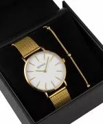 BOWA New York White-Gold Mesh 38 Gift Set (reloj + pulsera)