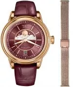Reloj para mujeres Aviator Douglas Moonflight + bransoleta Morellato