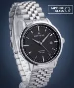 Reloj para hombres DESTELL Pictor Black Silver Steel Sapphire
