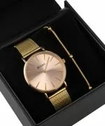 BOWA New York Pink-Gold Mesh 38 Gift Set (reloj + pulsera)