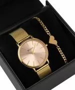 BOWA Praha Pink-Gold Mesh 38 Gift Set (reloj + pulsera)