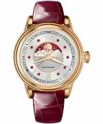 Reloj para mujeres Aviator Moonflight Gemstone Edition Silver Red Ruby Limited Edition