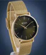 Reloj para mujeres BOWA London Green-Gold Mesh 33