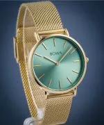 Reloj para mujeres BOWA New York Petite Mint-Gold Mesh 34