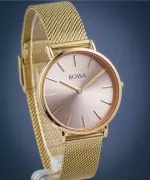 Reloj para mujeres BOWA New York Petite Pink-Gold Mesh 34