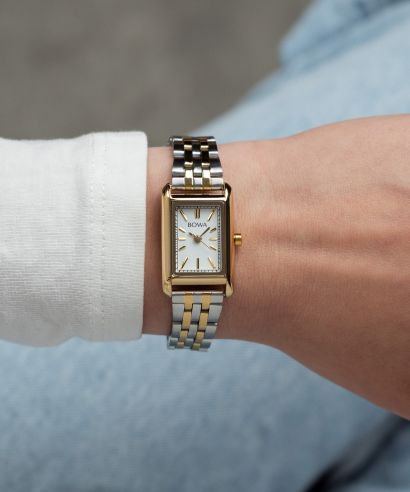 Reloj para mujeres BOWA Paris White Silver-Gold Steel 20