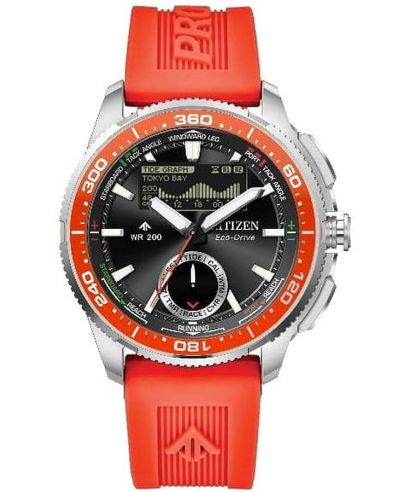 Reloj para hombres Citizen Promaster Marine Wave Tracker Eco-Drive Chronograph
