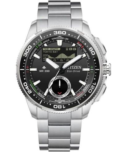 Reloj para hombres Citizen Promaster Marine Wave Tracker Eco-Drive Chronograph