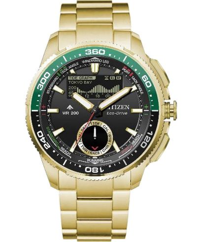 Reloj para hombres Citizen Promaster Marine Wave Tracker Eco-Drive Chronograph