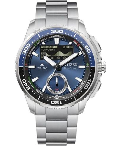 Reloj para hombres Citizen Promaster Marine Wave Tracker Eco-Drive Chronograph