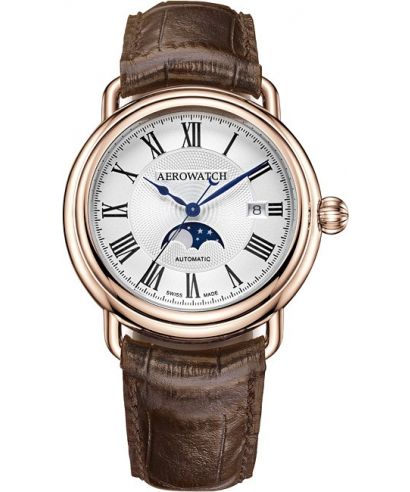 Reloj para hombres Aerowatch 1942 Moon Phases Automatic