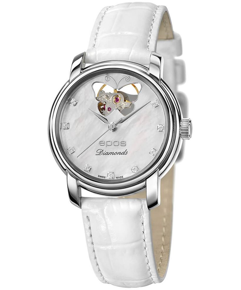 Reloj para mujeres Epos Ladies Diamonds Open Heart Automatic