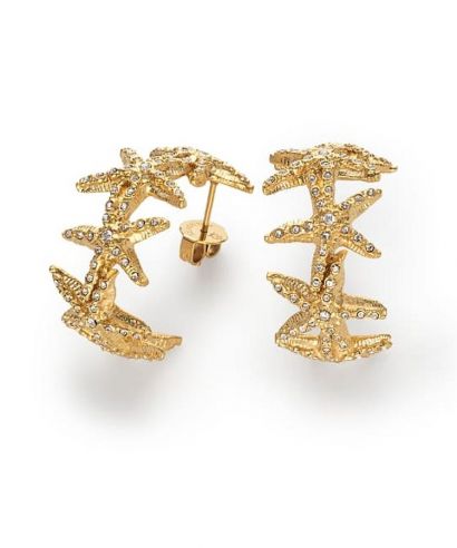 Pendientes Paul Hewitt Sea Star Creole Earings Gold