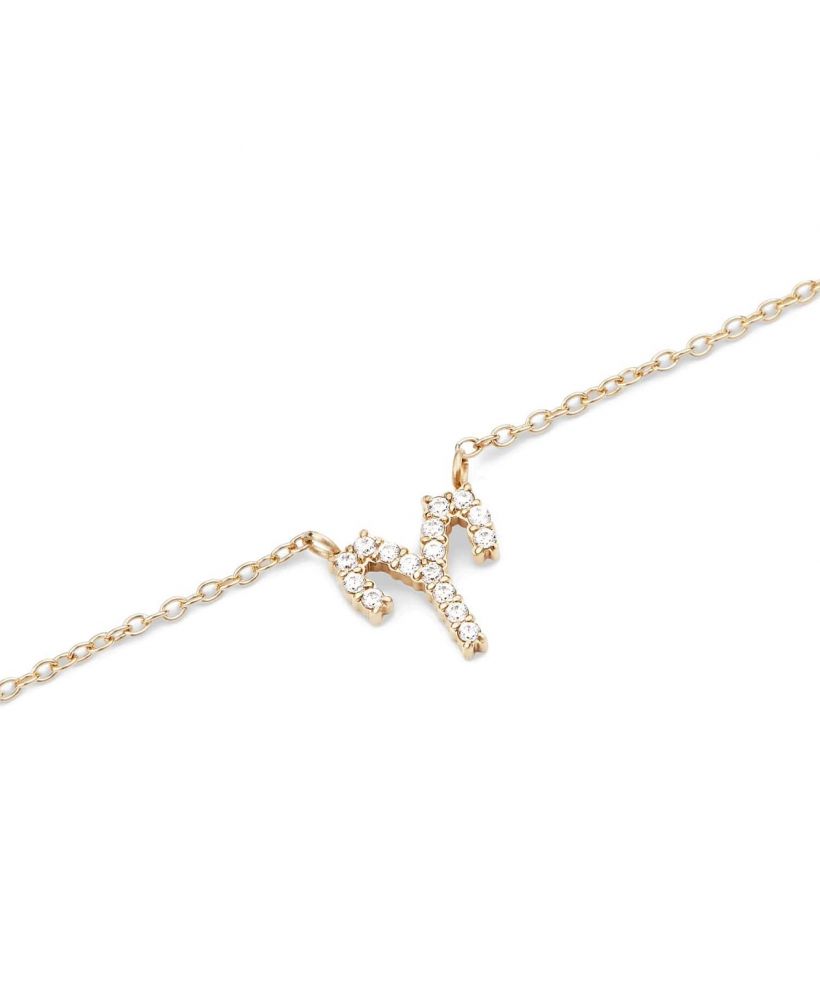 Collar Daniel Wellington Crystal Zodiac Chain Gold Aries