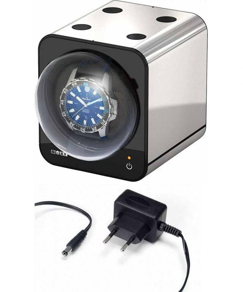 Beco Technic Boxy Fancy Brick rotador para 1 reloj con fuente de alimentación