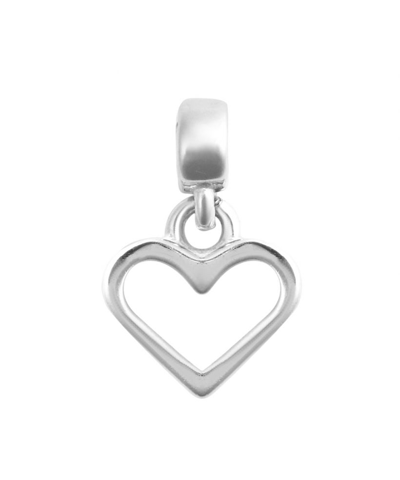 Colgante Daniel Wellington Heart Contour Charm Silver