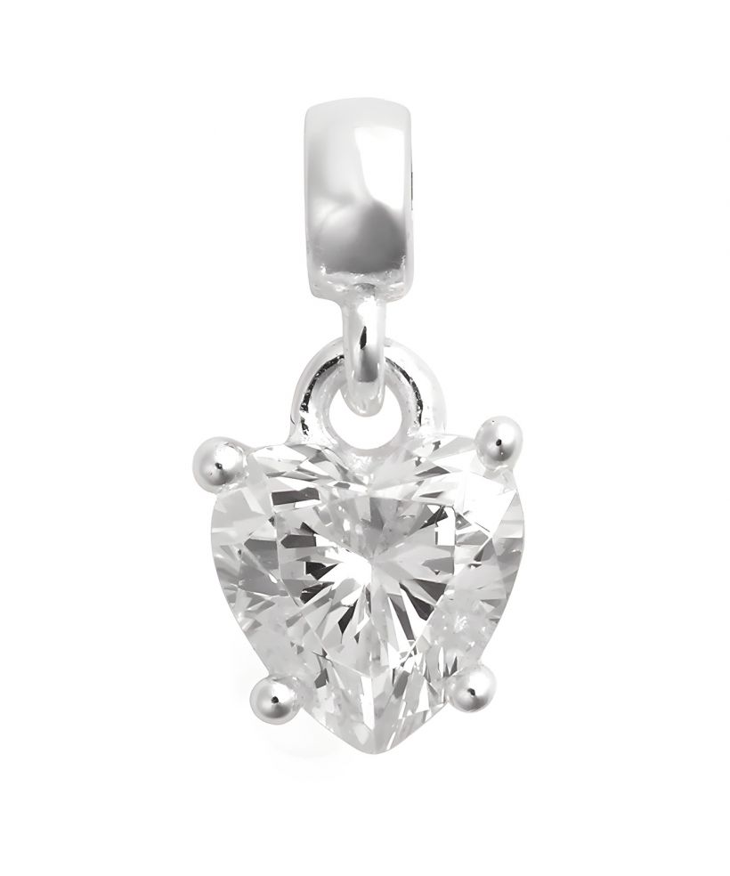 Colgante Daniel Wellington Heart White Crystal Charm
