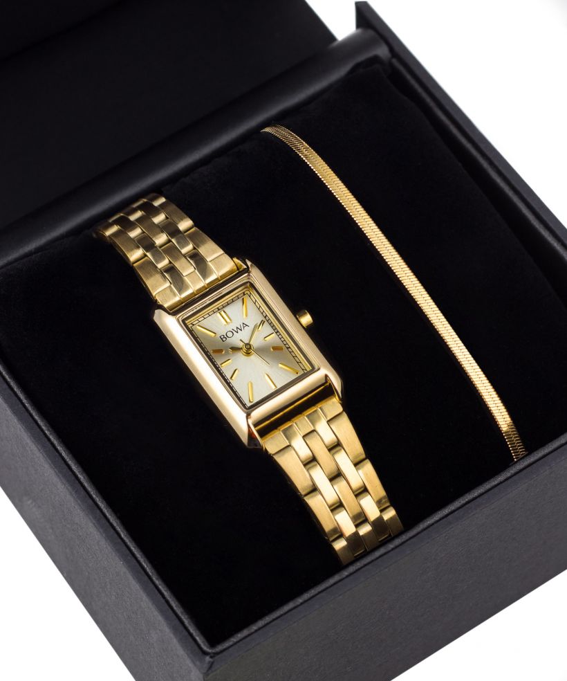 Reloj para mujeres BOWA Paris Full-Gold Steel 20 Gift Set