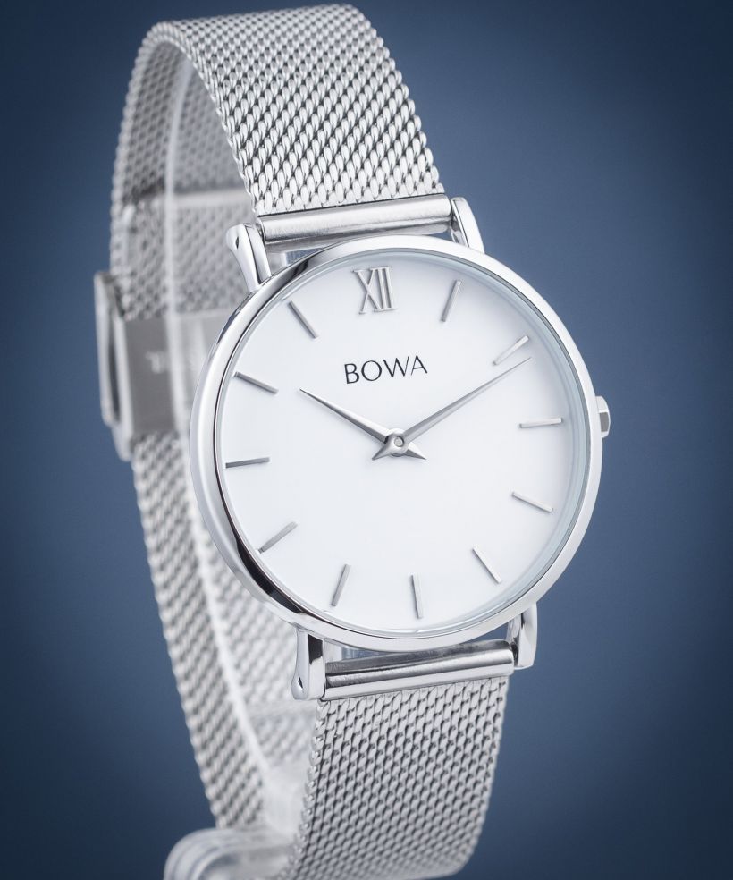 Reloj para mujeres BOWA London White Silver 33