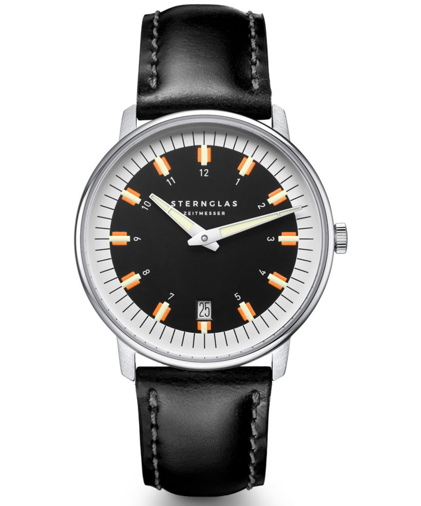 Reloj para hombres Sternglas Egor Black Silver