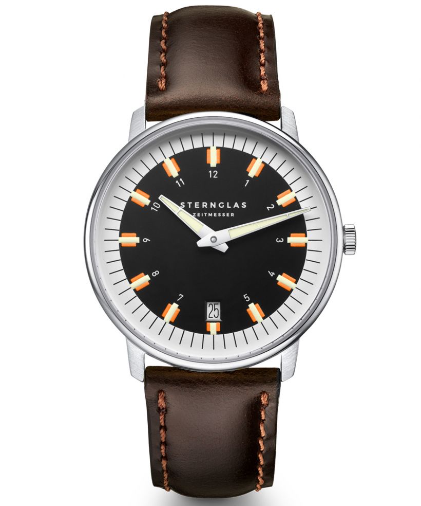 Reloj para hombres Sternglas Egor Black Silver