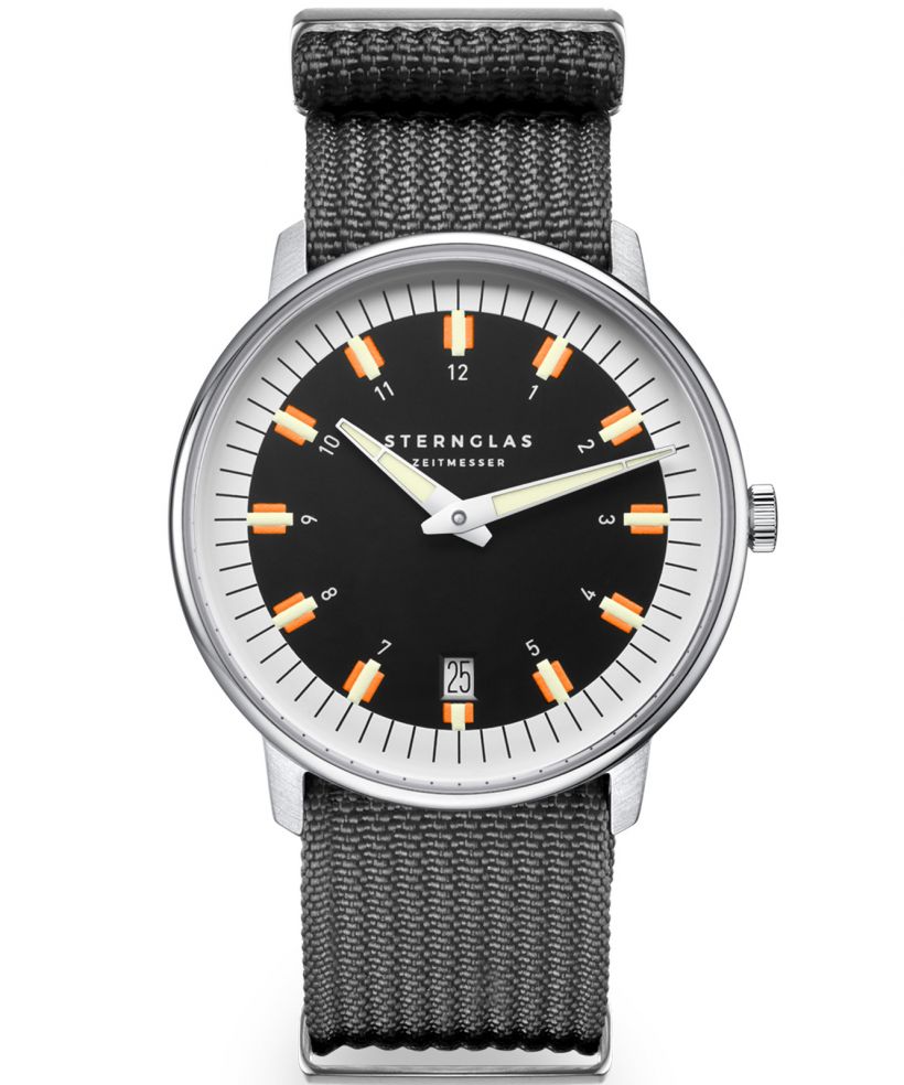 Reloj para hombres Sternglas Egor Black Silver