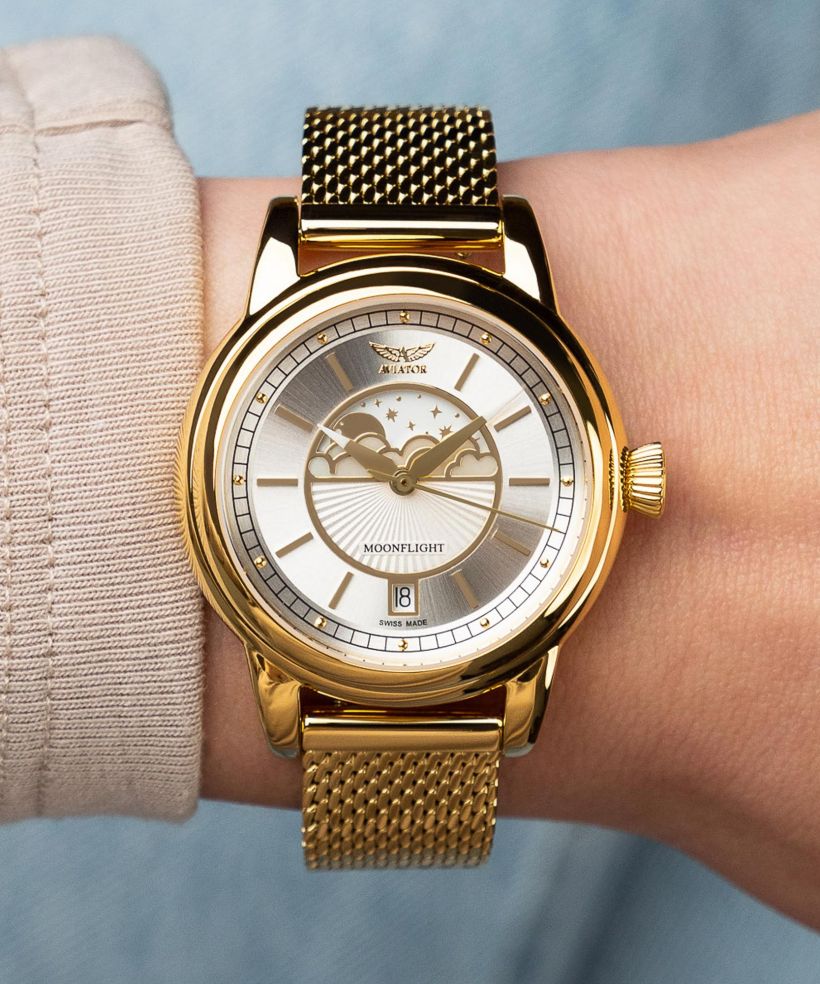 Reloj para mujeres Aviator Douglas Moonflight Limited Edition