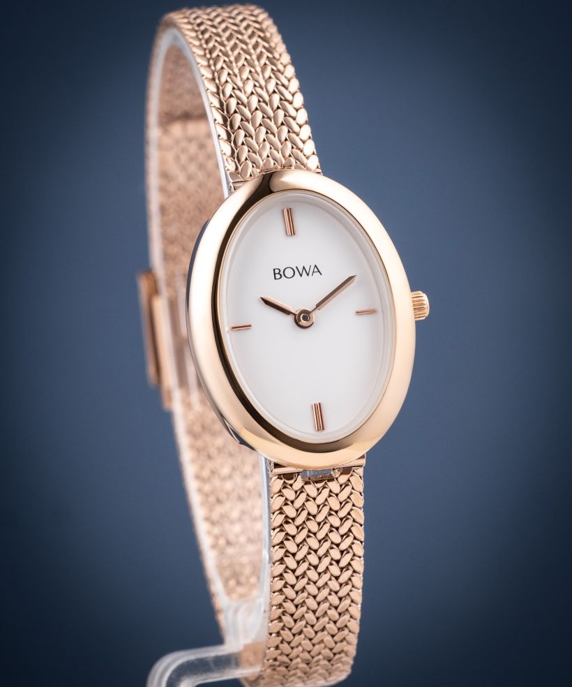 Reloj para mujeres BOWA Oslo White Rose-Gold Mesh 23