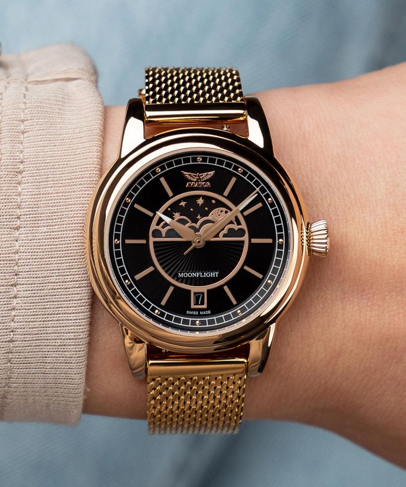 Reloj para mujeres Aviator Douglas Moonflight Limited Edition