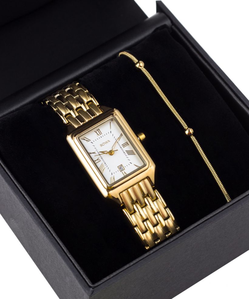 Reloj para mujeres BOWA Barcelona White Gold Steel 23 Gift Set