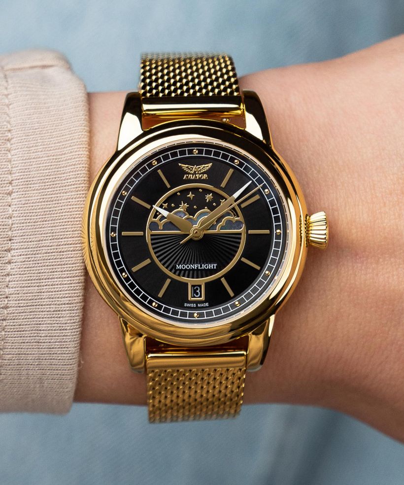 Reloj para mujeres Aviator Douglas Moonflight Limited Edition