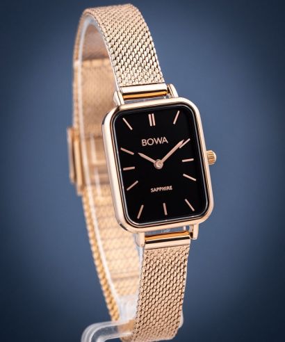 Reloj para mujeres BOWA Dubai Black Rose-Gold Mesh 20