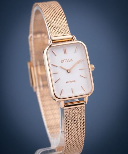 Reloj para mujeres BOWA Dubai White Rose-Gold Mesh 20