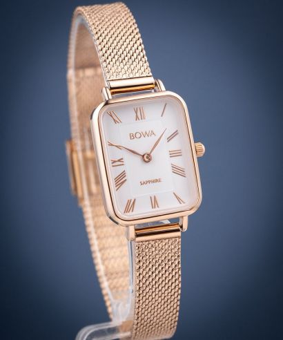 Reloj para mujeres BOWA Dubai White Rose-Gold Mesh 20