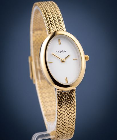 Reloj para mujeres BOWA Oslo White-Gold Mesh 23