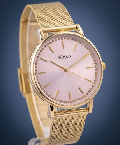 Reloj para mujeres BOWA Rio Rose-Gold Gold Mesh 38